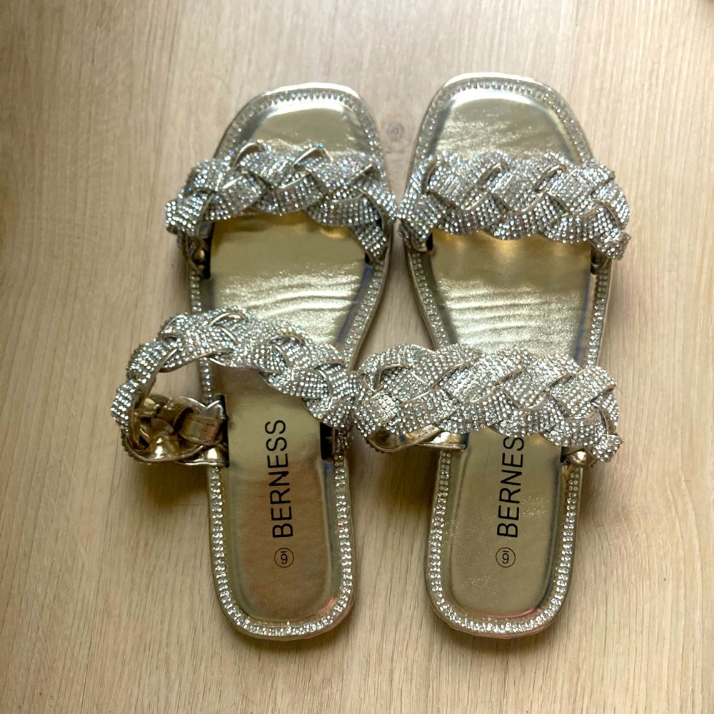 Beautiful rhinestone sandals